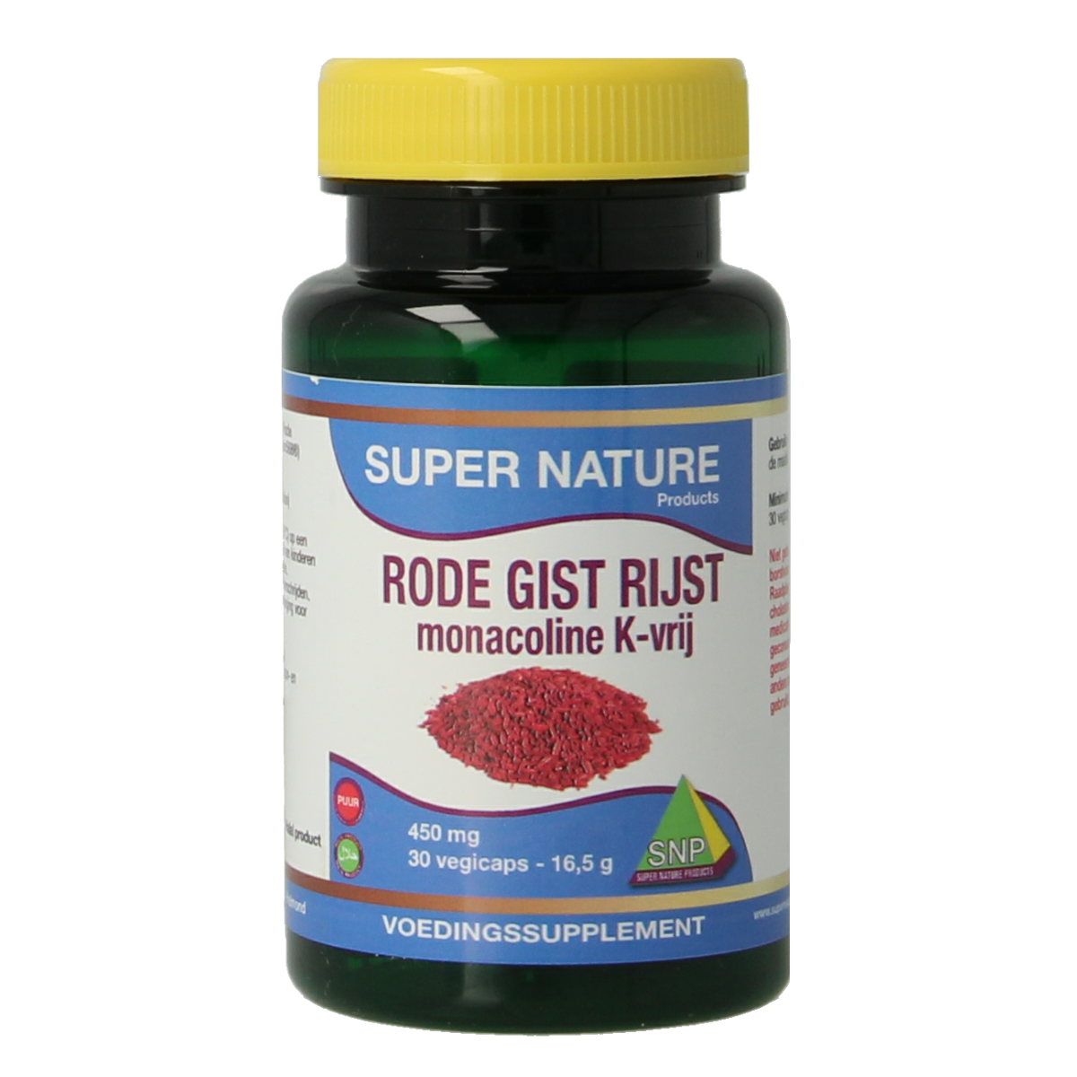 SNP Rode gist rijst monacoline K vrij 30 capsules