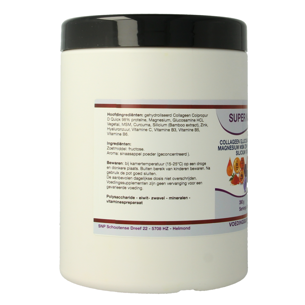SNP Collageen glucosamine curcuma magnesium MSM 390 gram