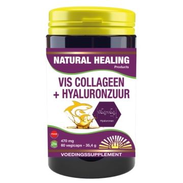 NHP Vis collageen hyaluronzuur puur 60 capsules