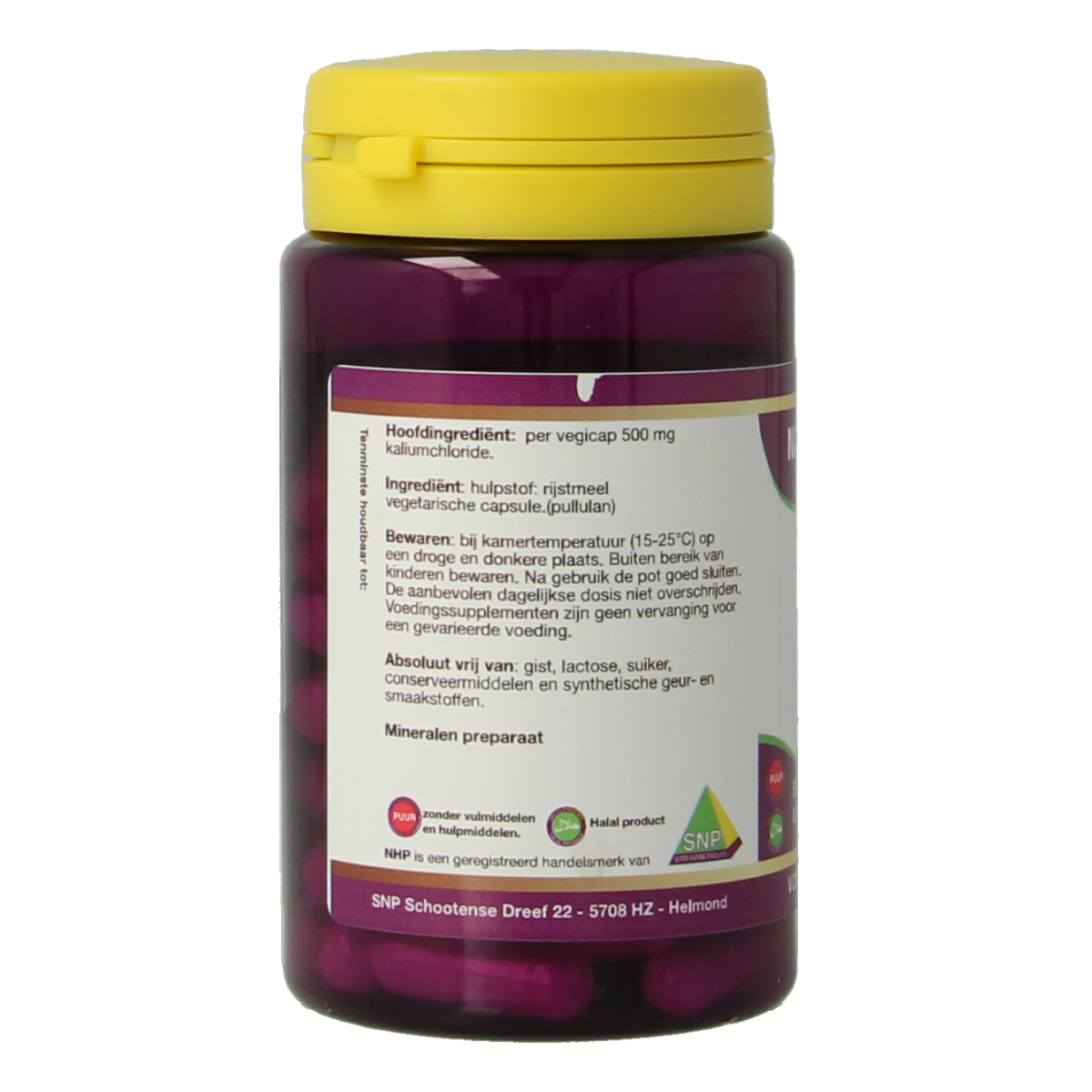 NHP Kalium 500 mg 60 vcaps