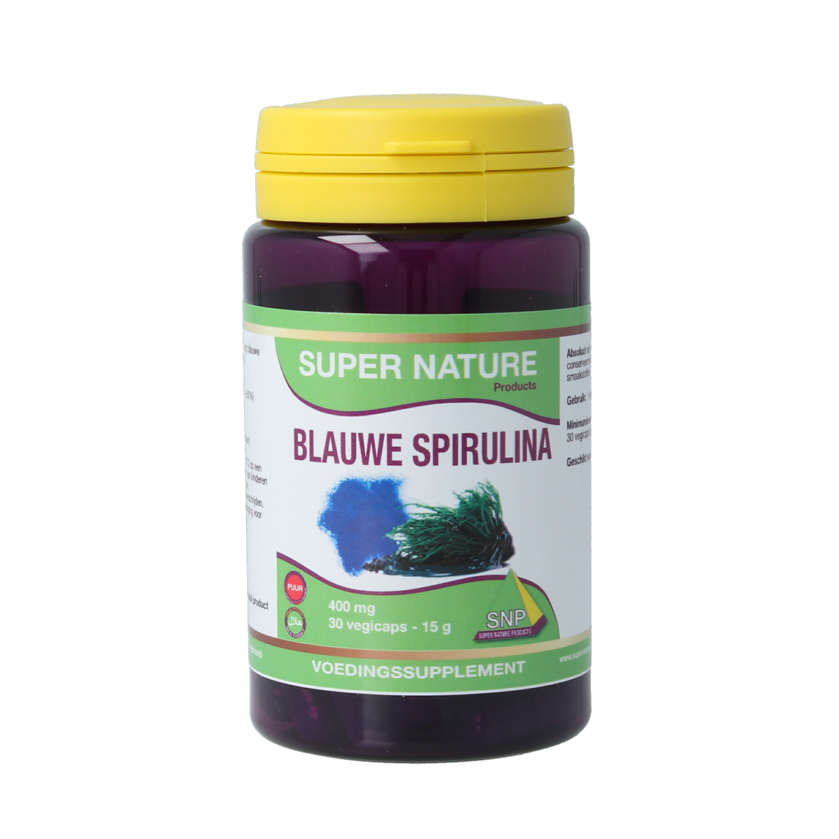 SNP Blauwe spirulina puur 60 vcaps