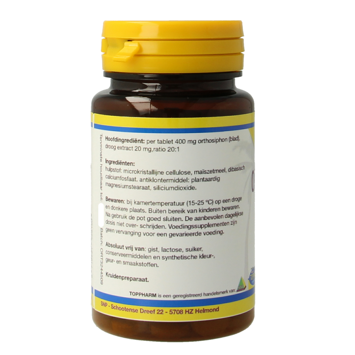 Toppharm Orthosiphon 50 tabletten