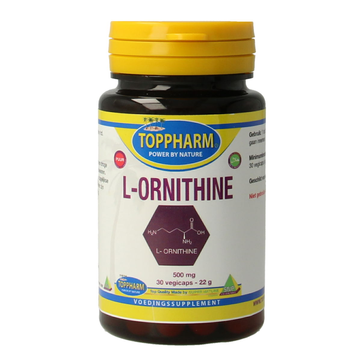 Toppharm L-ornithine puur 30 capsules