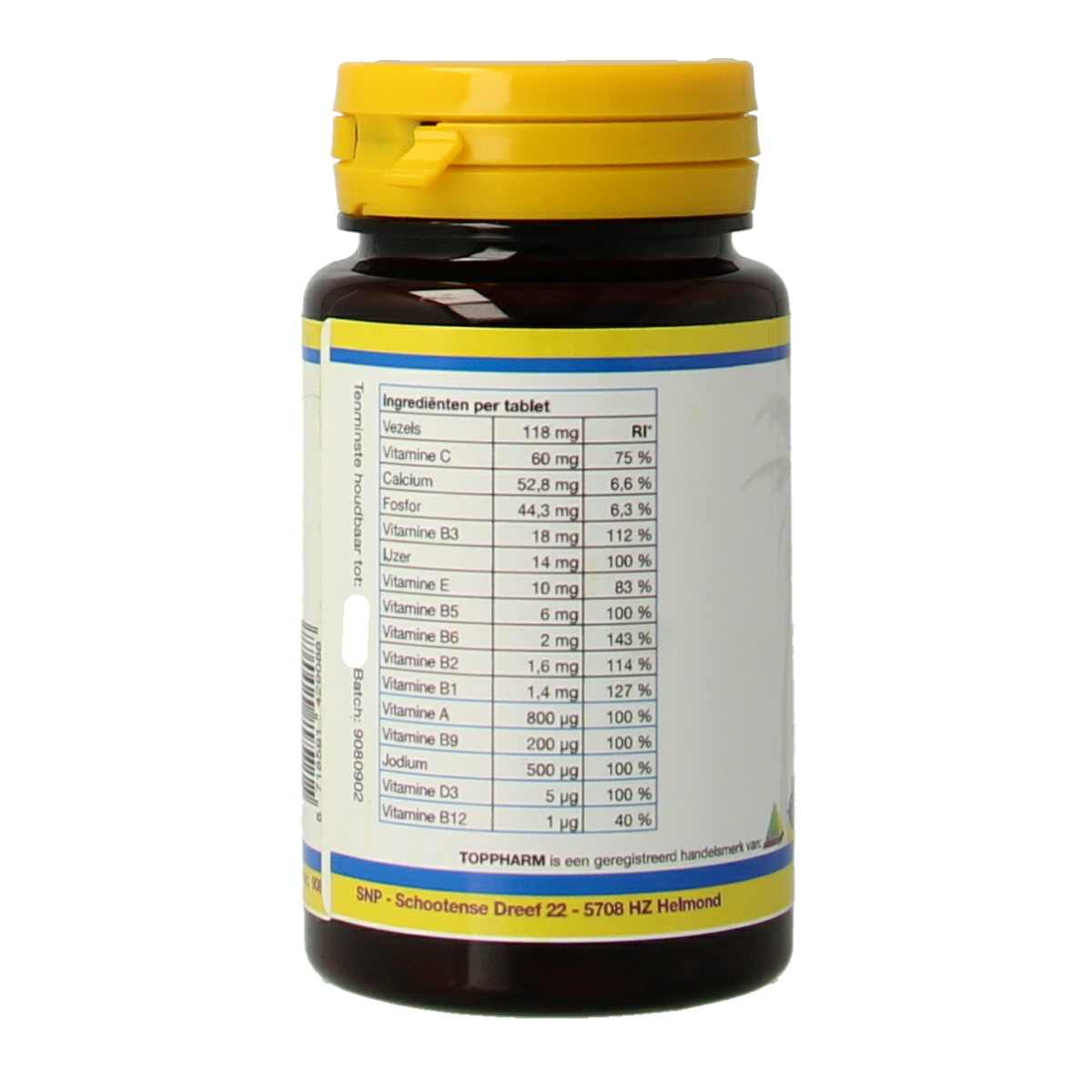 Toppharm Vitamines & Mineralen 60 tabletten