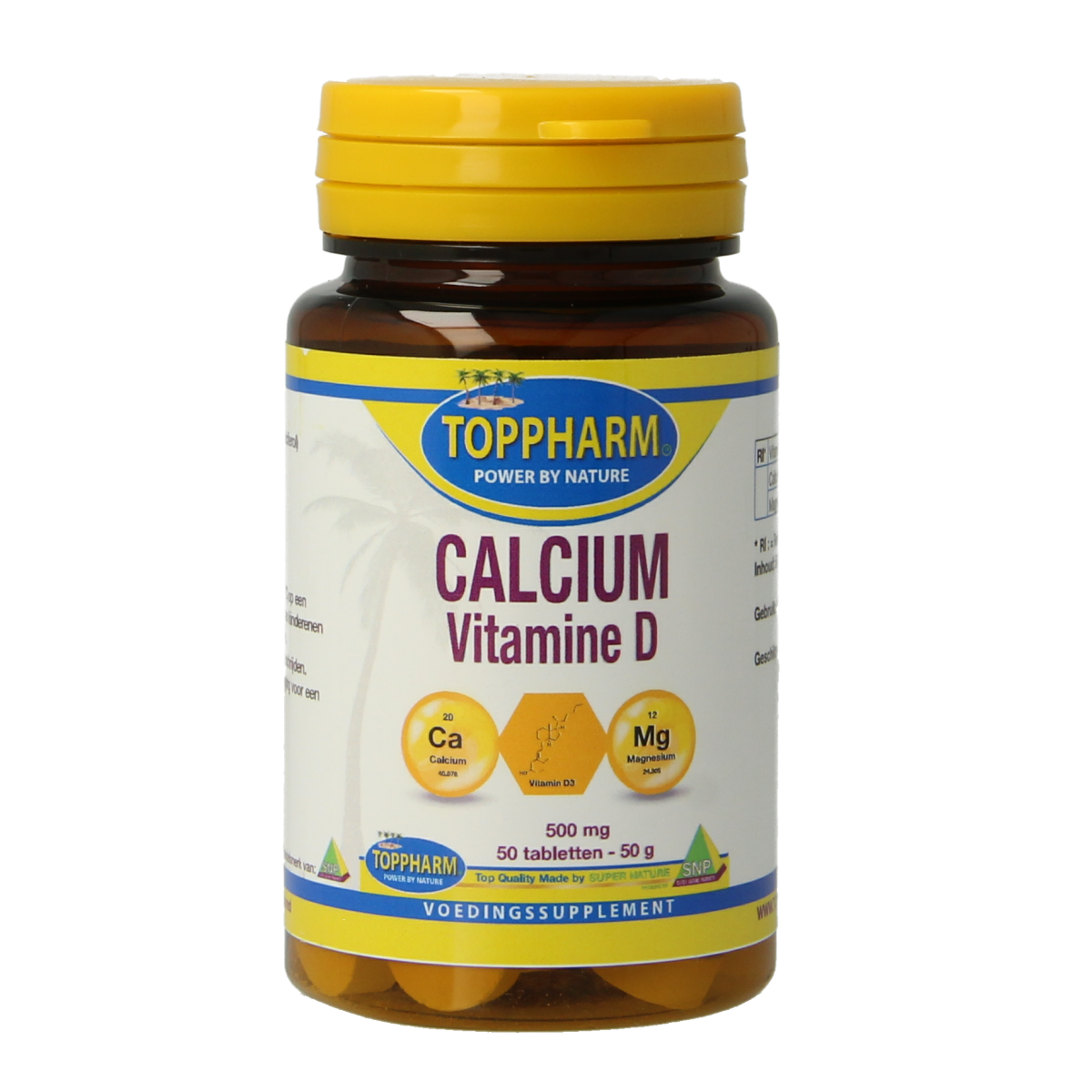 Toppharm Calcium Vitamine D 50 tabletten