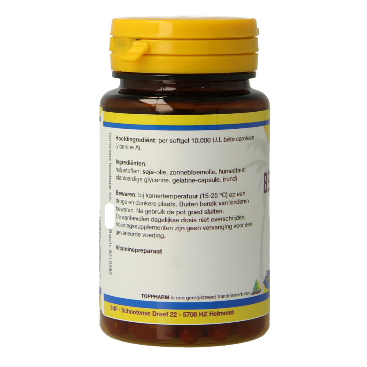 Toppharm Beta caroteen 50 softgels