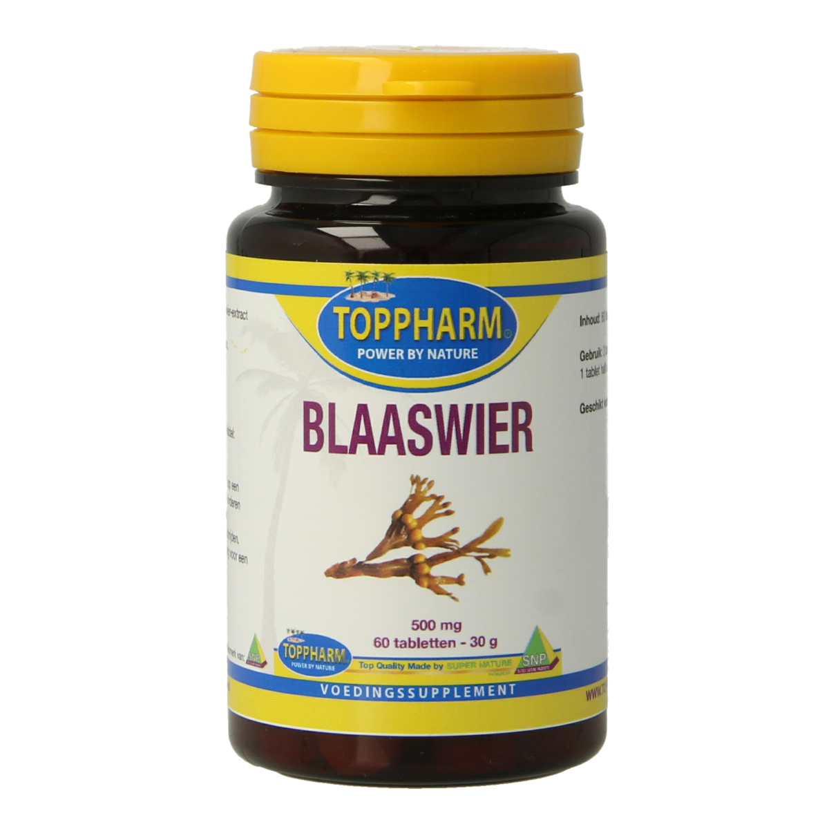 Toppharm Blaaswier 500 mg 60 tabletten