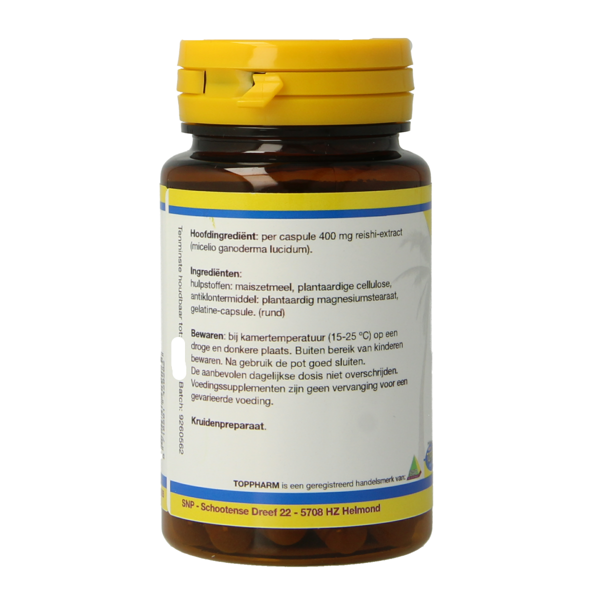Toppharm Reishi 400 mg 50 capsules