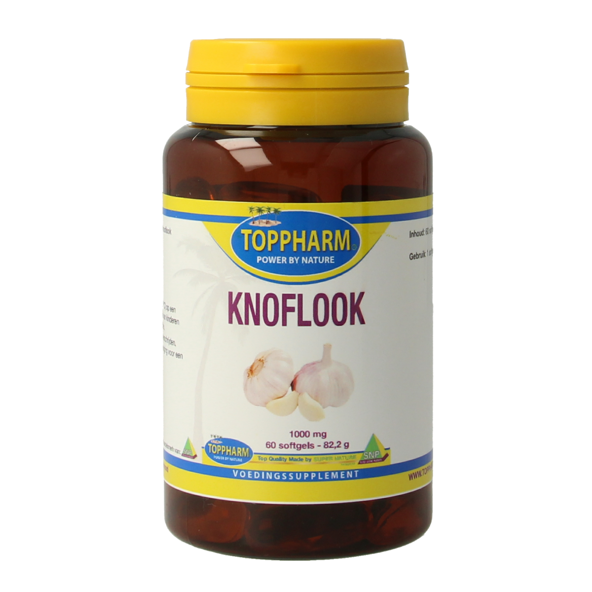 Toppharm Knoflook 1000 mg 60 softgels