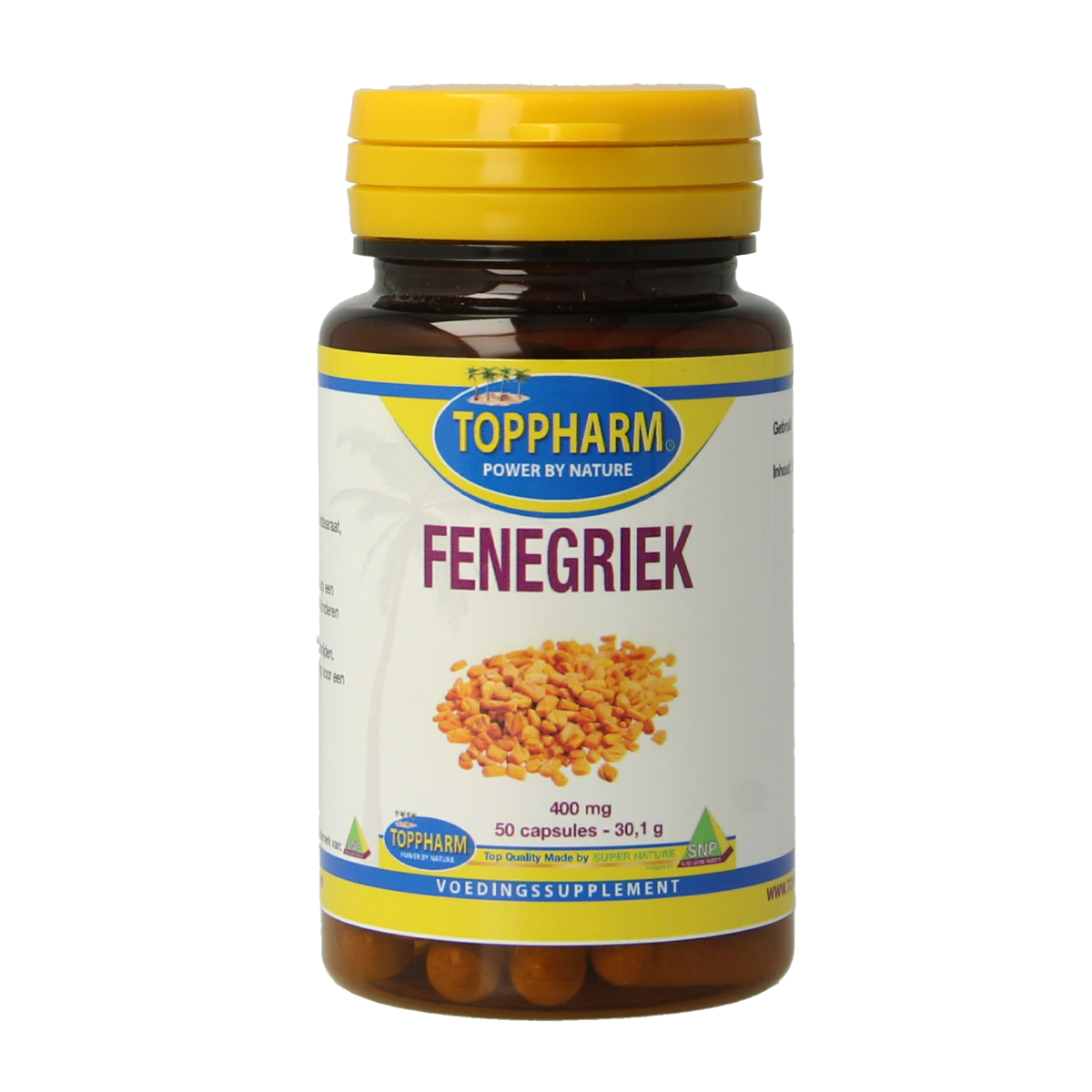 Toppharm Fenegriek 400 mg 50 capsules