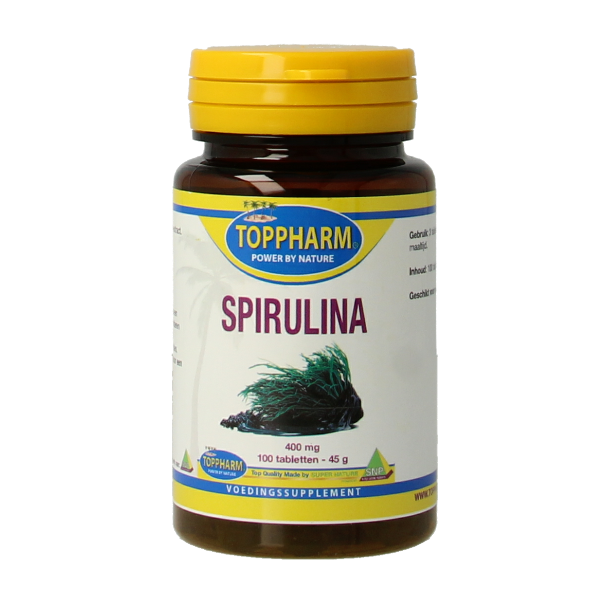 Toppharm Spirulina 400 mg 100 tabletten