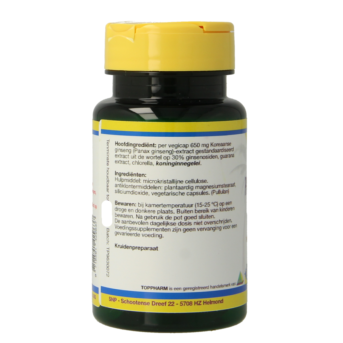Toppharm Panax Ginseng Extractum 30 capsules