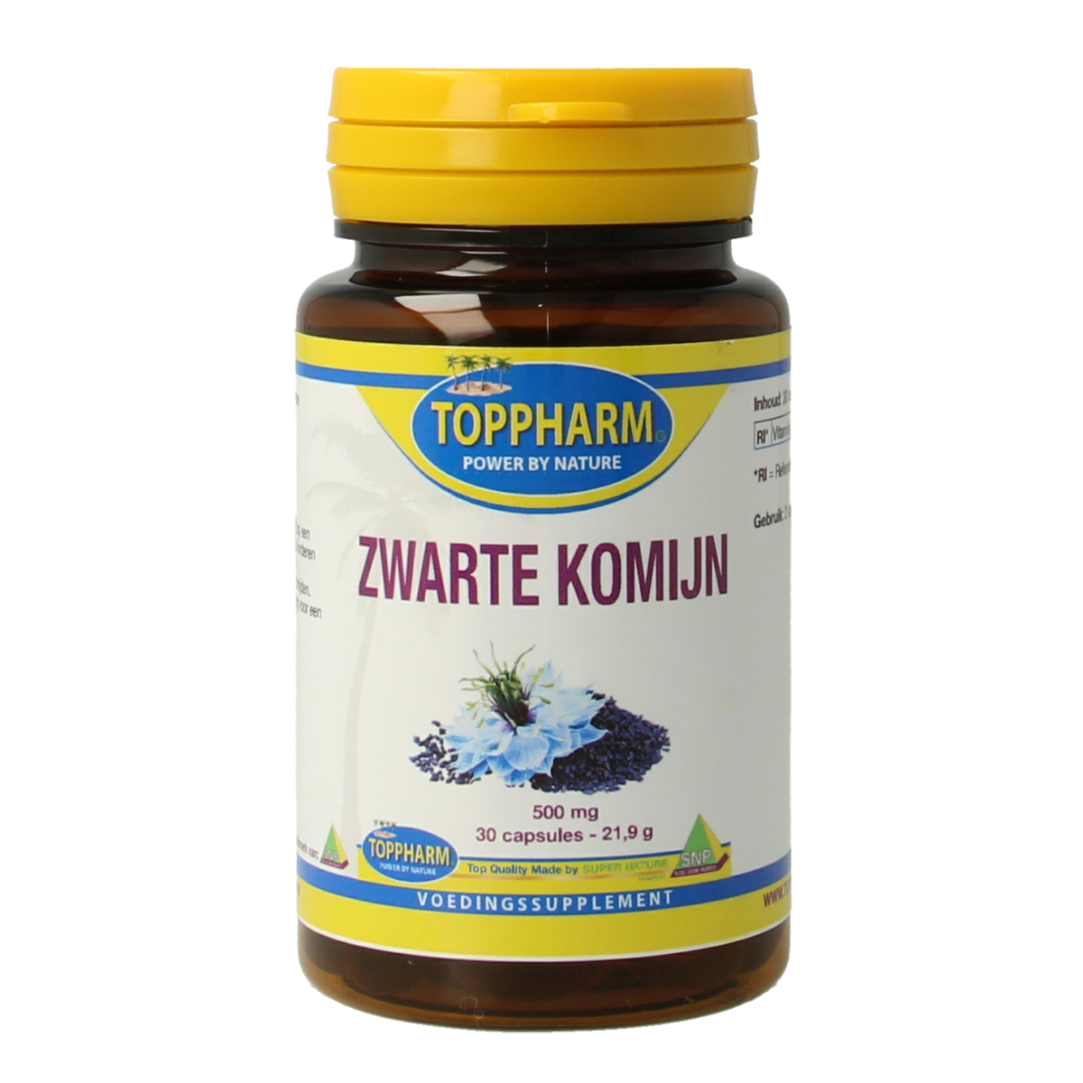 Toppharm Zwarte Komijn 500 mg 30 softgels
