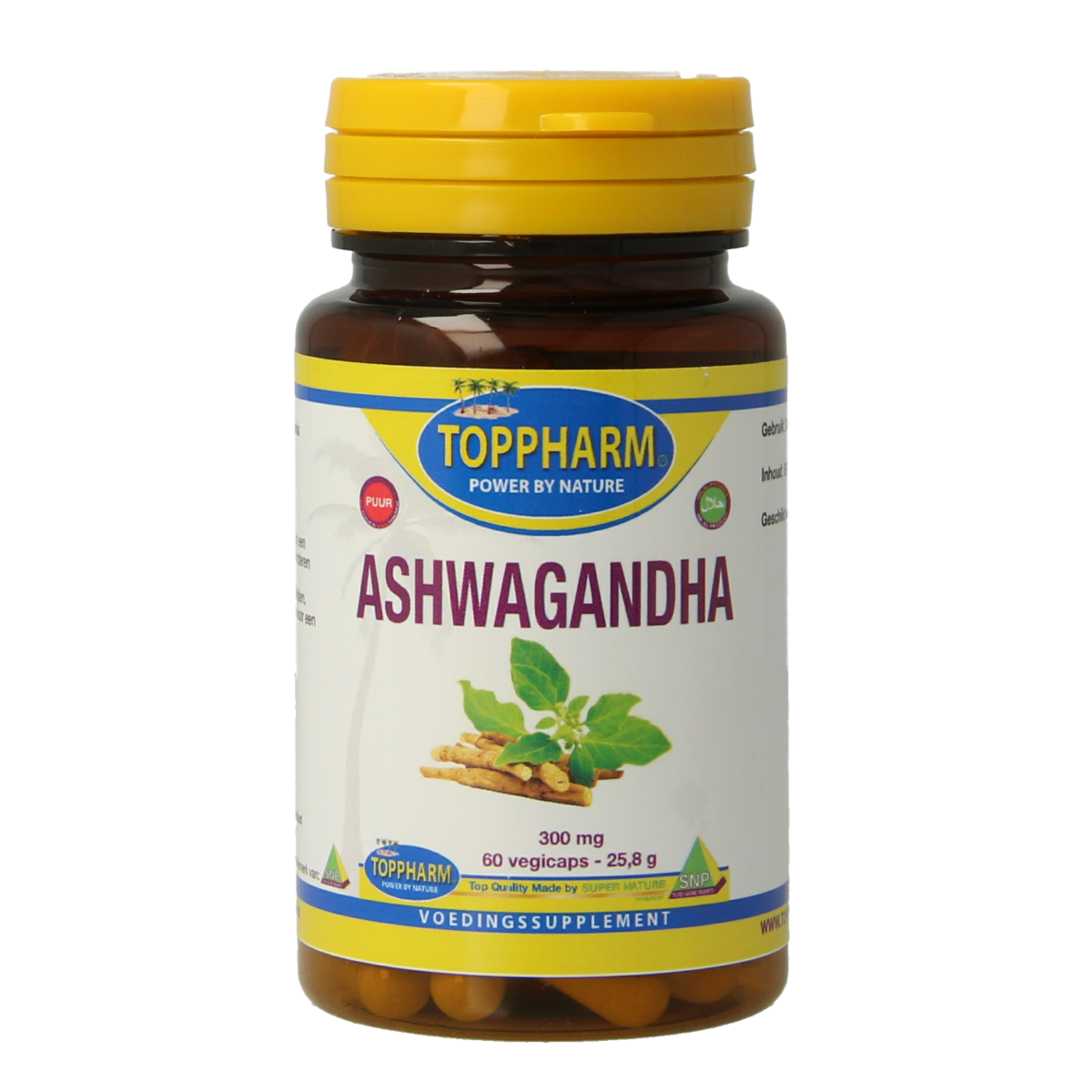 Toppharm Ashwagandha 300 mg puur 60 vcaps