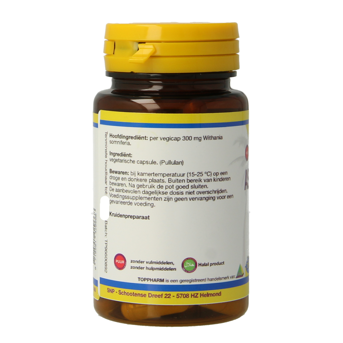 Toppharm Ashwagandha 300 mg puur 60 vcaps