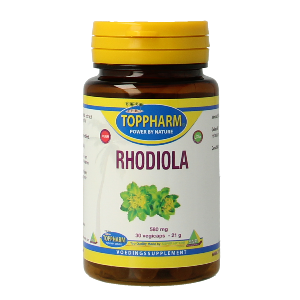 Toppharm Rhodiola 580 mg puur 30 vcaps