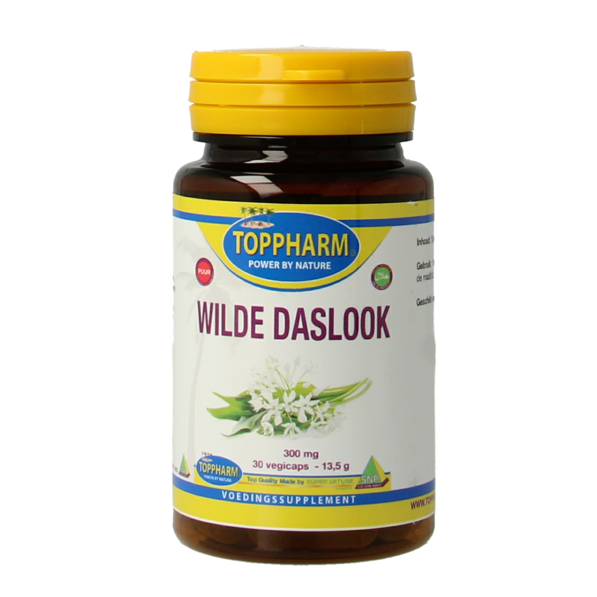 Toppharm Wilde Daslook 300 mg puur 30 vcaps