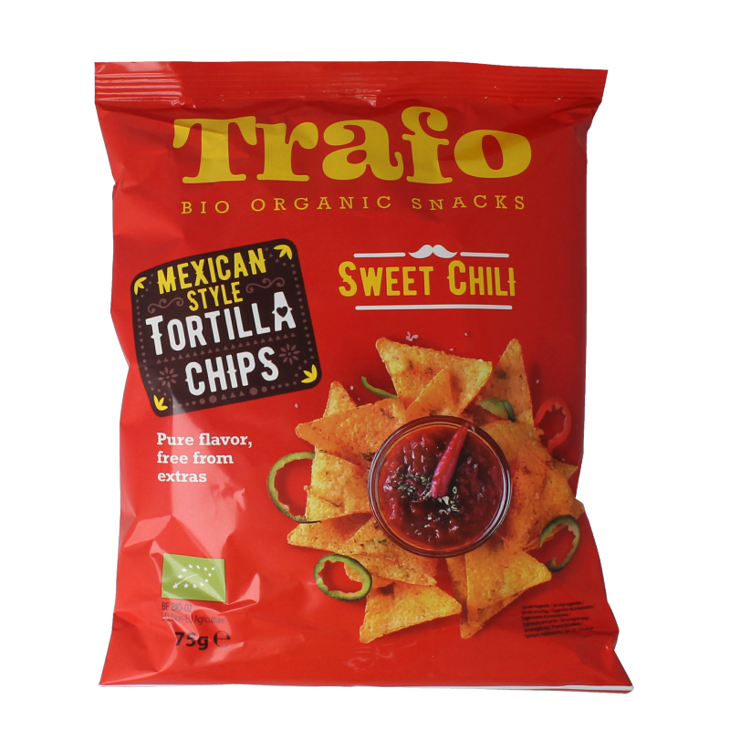 Trafo Tortilla chips chili bio 75 gram
