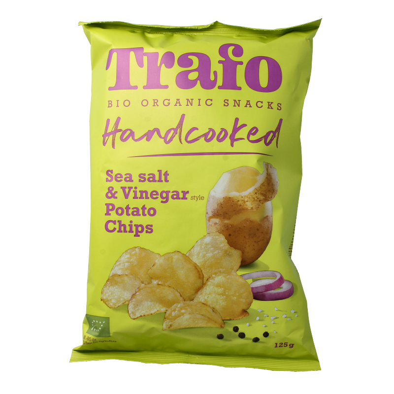Trafo Chips handcooked salt & vineger bio 125 gram
