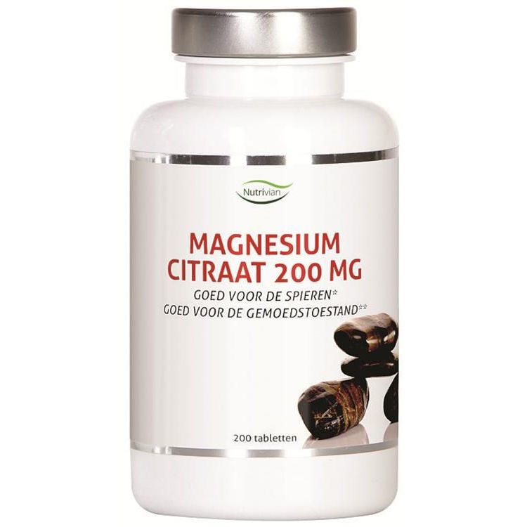 Nutrivian Magnesium Citraat 200mg Tabletten 200 tb