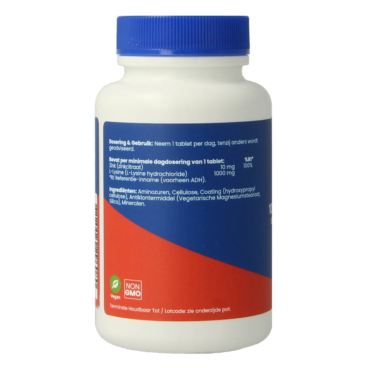 Orthovitaal L-Lysine 1000 mg met zink 60 tabletten