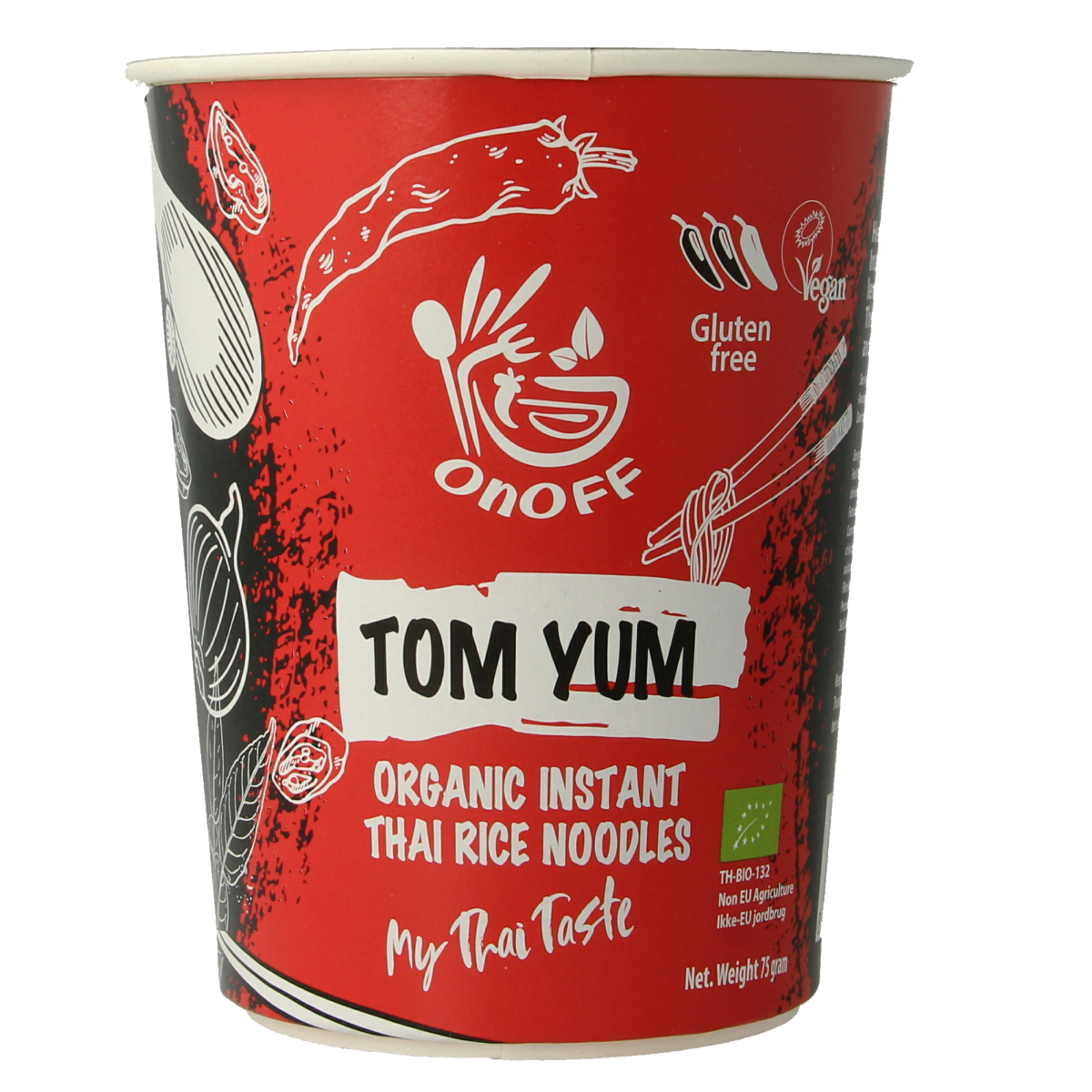 Onoff instant-noodlesoup tom yum 75 gram
