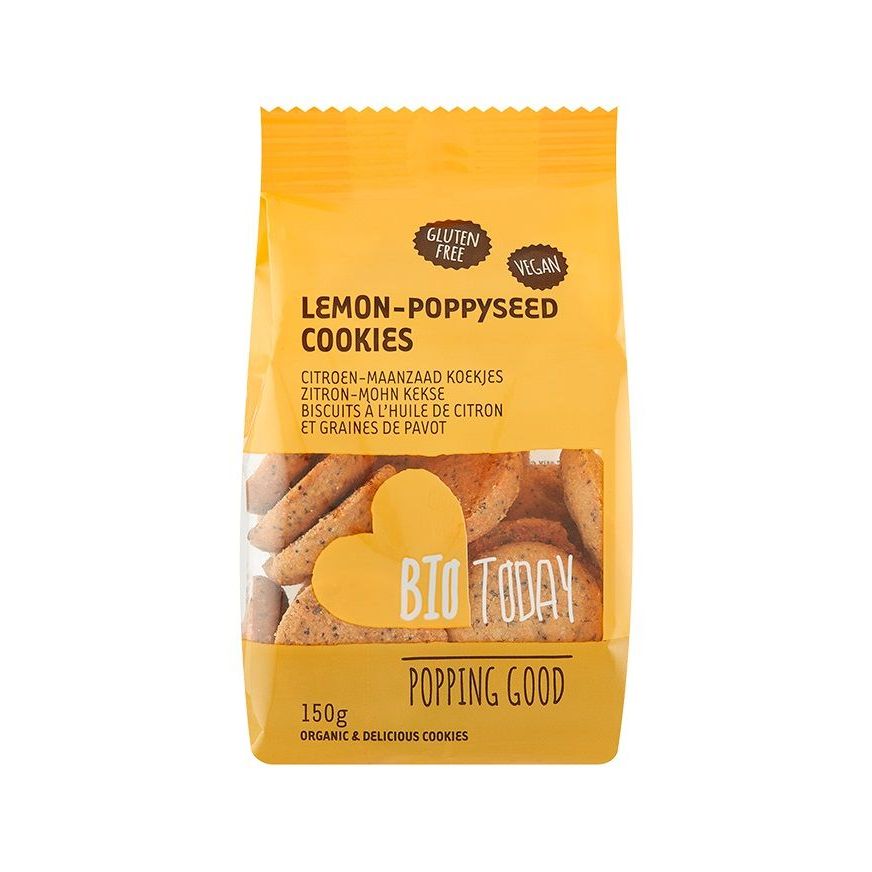 Biotoday Limoen Maanzaad Cookies 150 gr