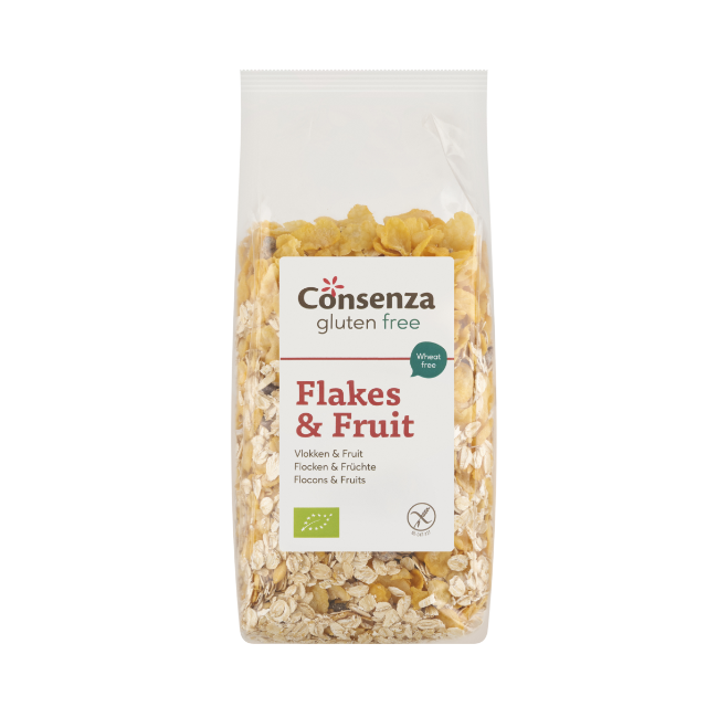 Consenza Flakes & Fruit biologisch 400 gram