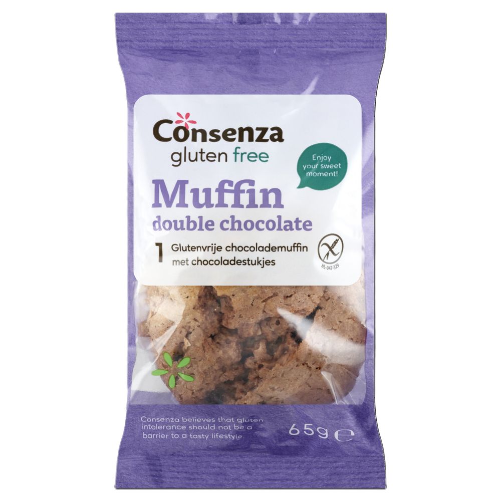 Consenza Muffin Double Chocolate 65 gram