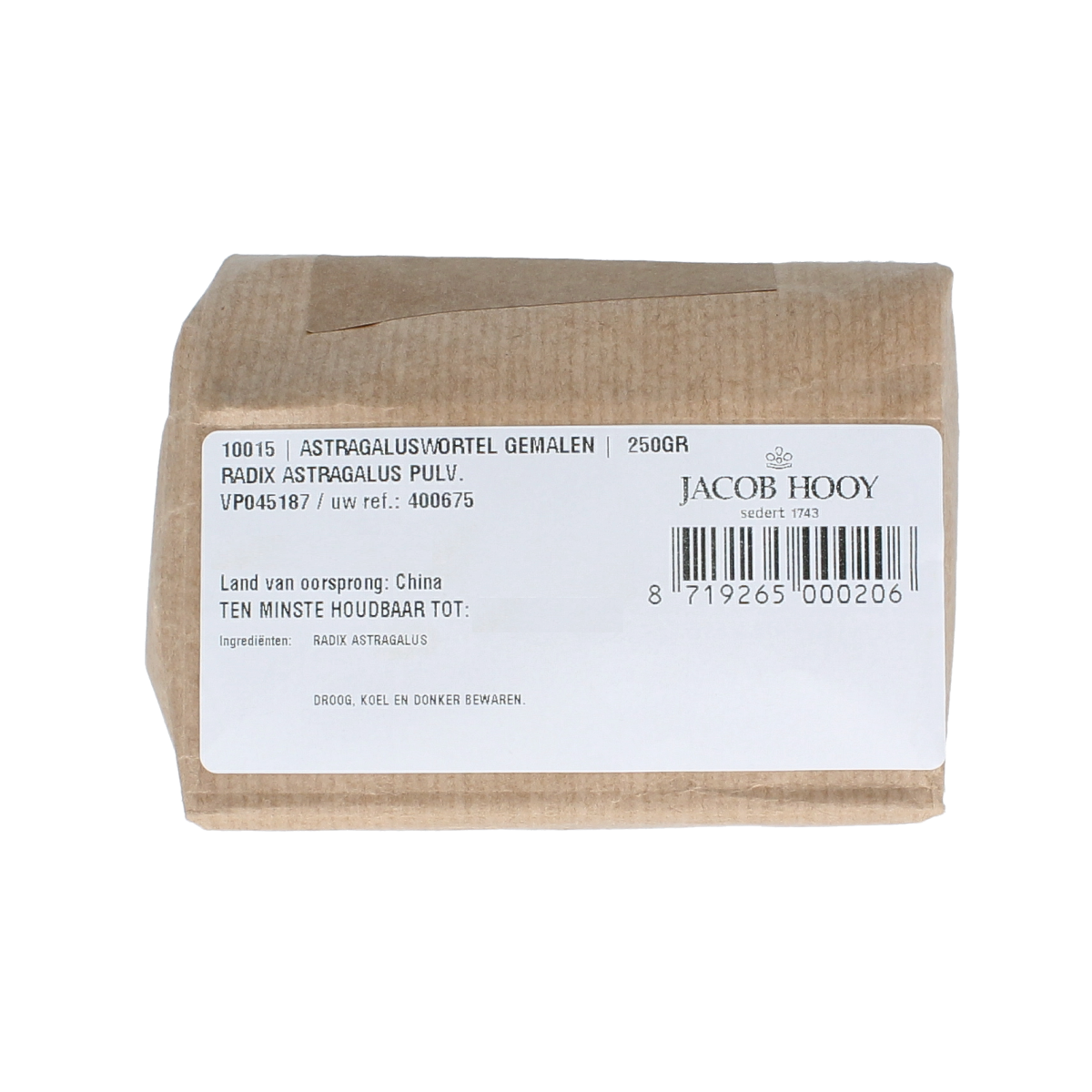 Jacob Hooy Astragaluswortel gemalen 250 gram