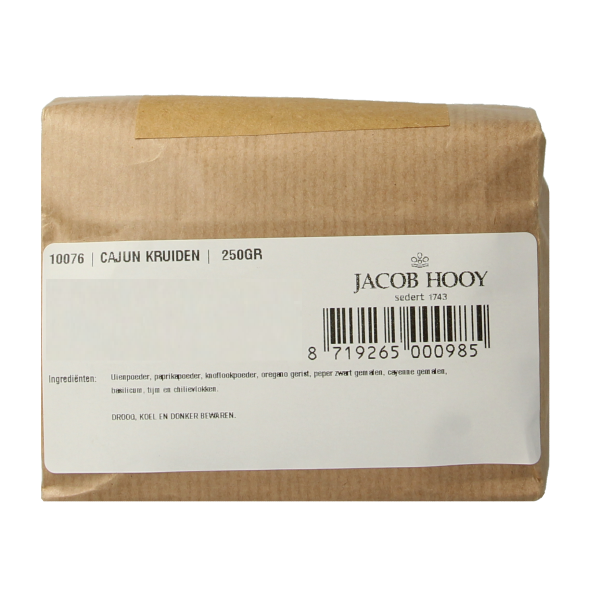 Jacob Hooy Cajun mix met zout 250 gram