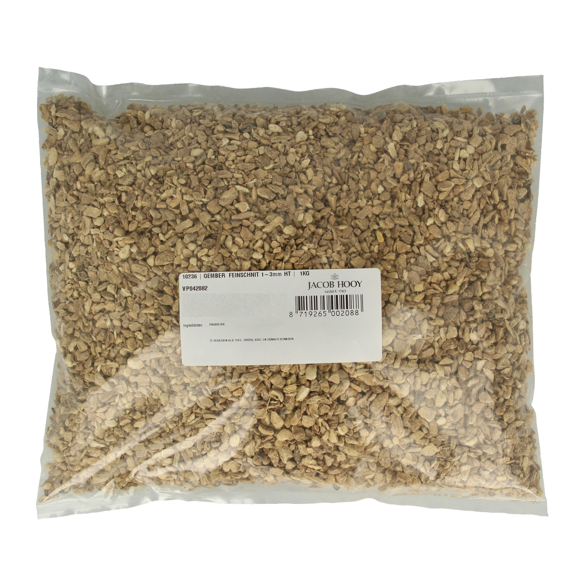 Jacob Hooy Gember 1-3mm 1 kg