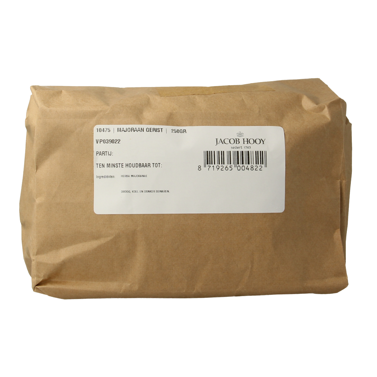 Jacob Hooy Majoraan gerist 250 gram