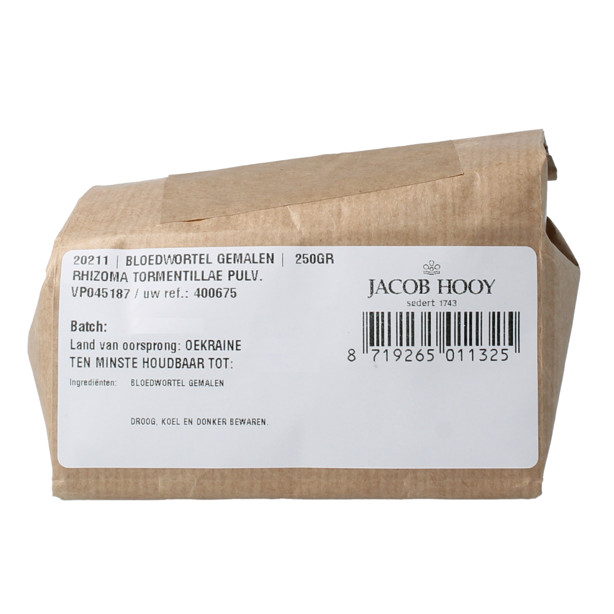 Jacob Hooy Bloedwortel gemalen 250 gram