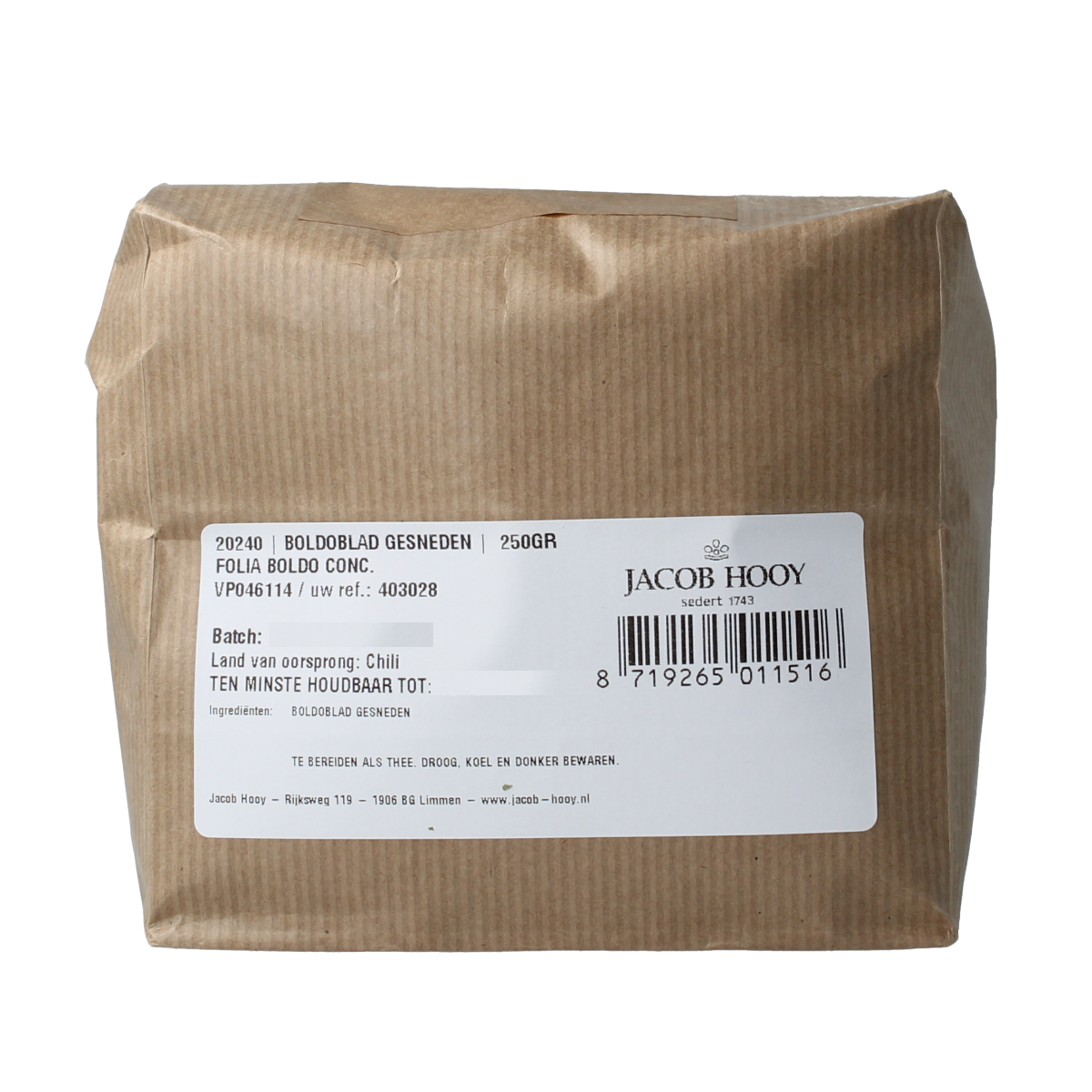Jacob Hooy Boldoblad 250 gram