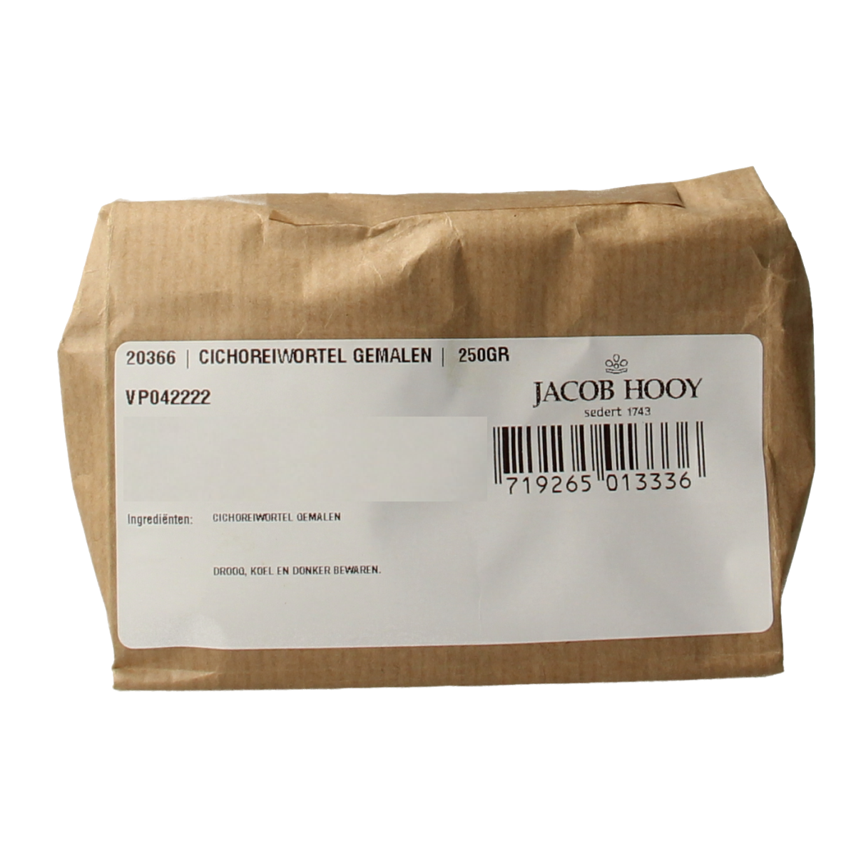 Jacob Hooy Cichorei wortel gemalen 250 gram