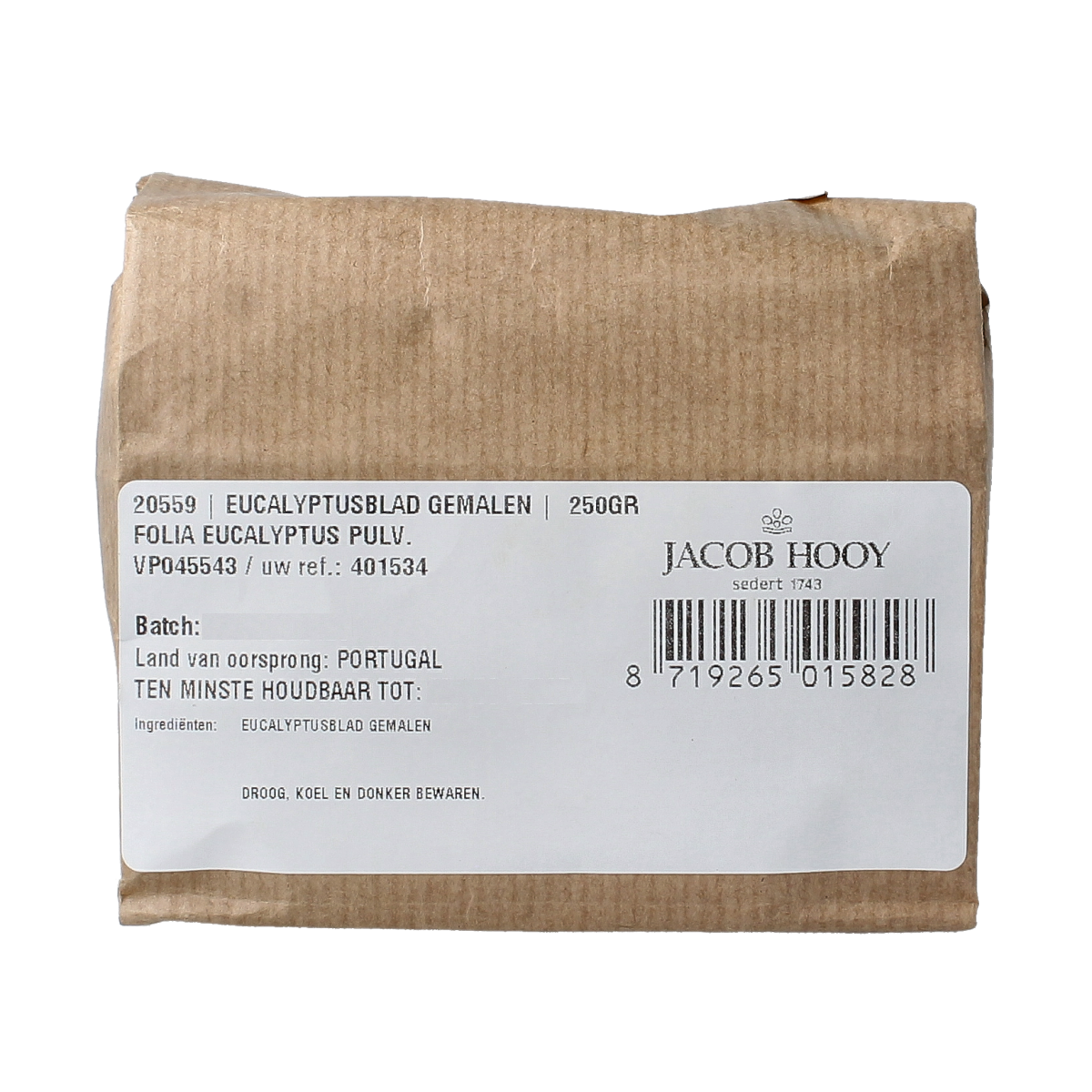 Jacob Hooy Eucalyptusblad gemalen 250 gram