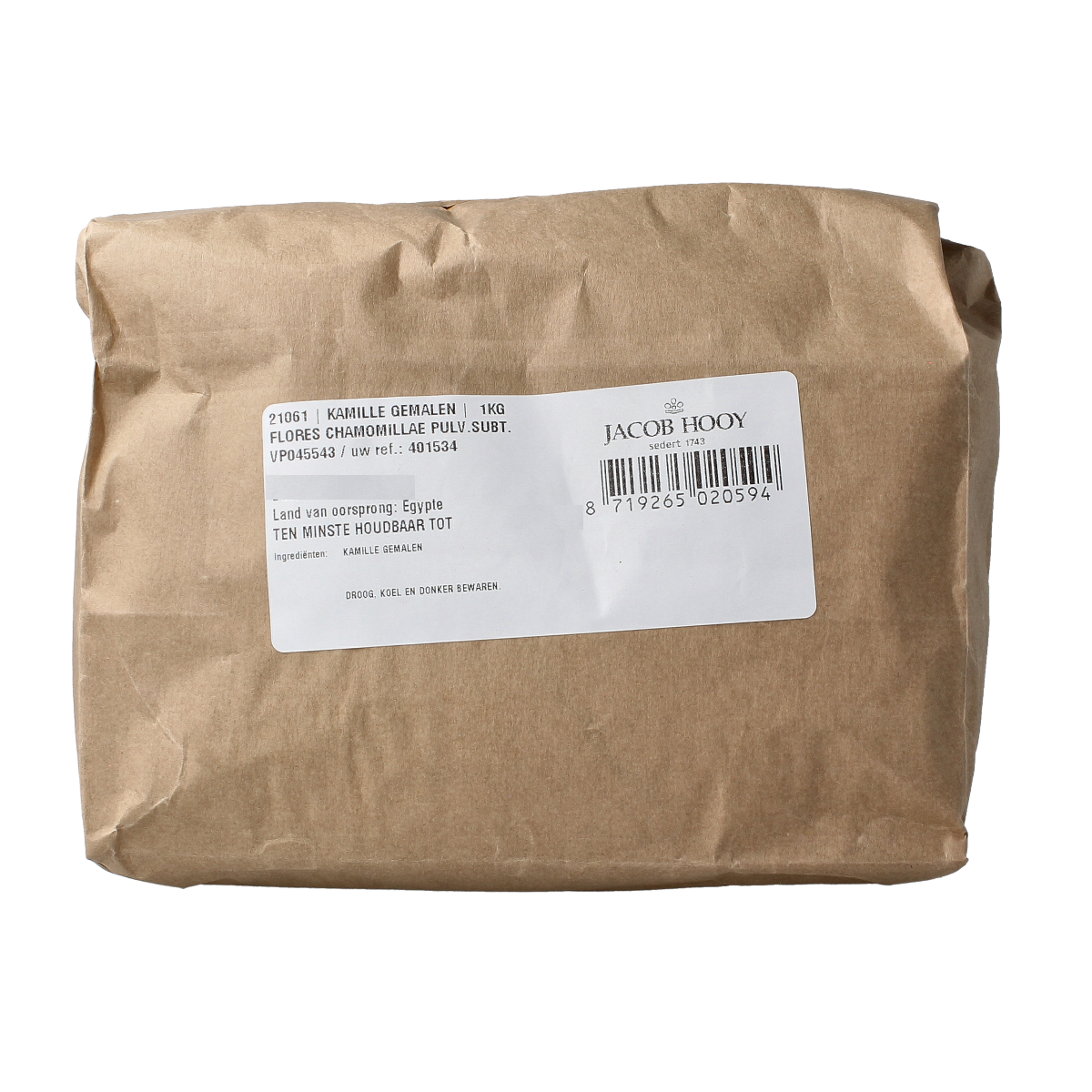 Jacob Hooy Kamille gemalen 1 kg