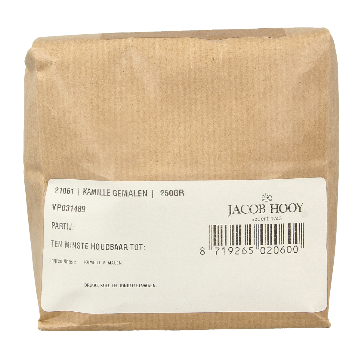 Jacob Hooy Kamillen gemalen 250 gram