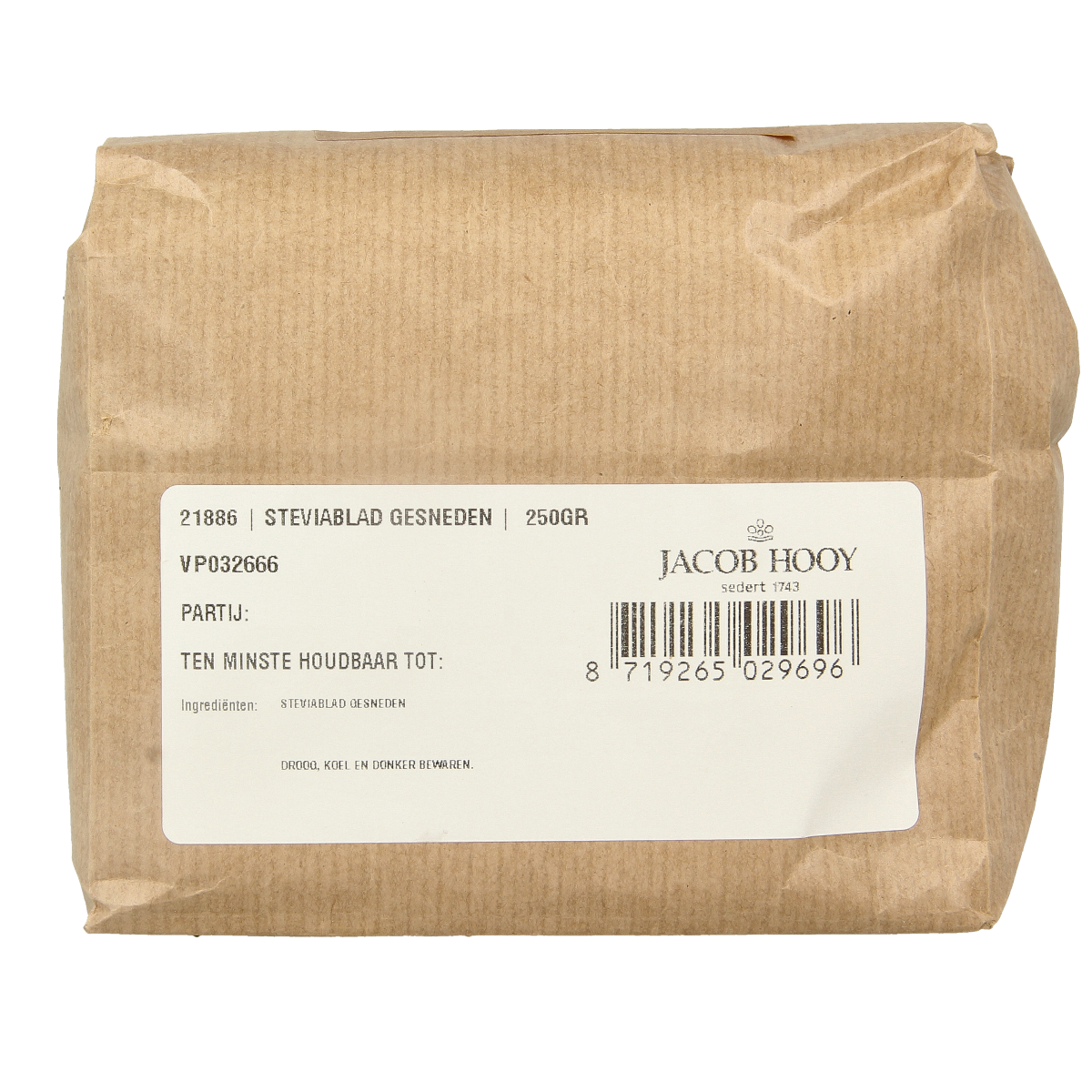 Jacob Hooy Stevia gesneden 250 gram