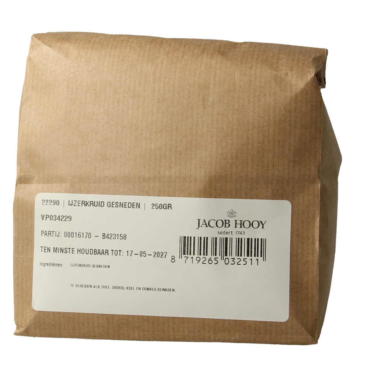 Jacob Hooy IJzerkruid verveine 250 gram