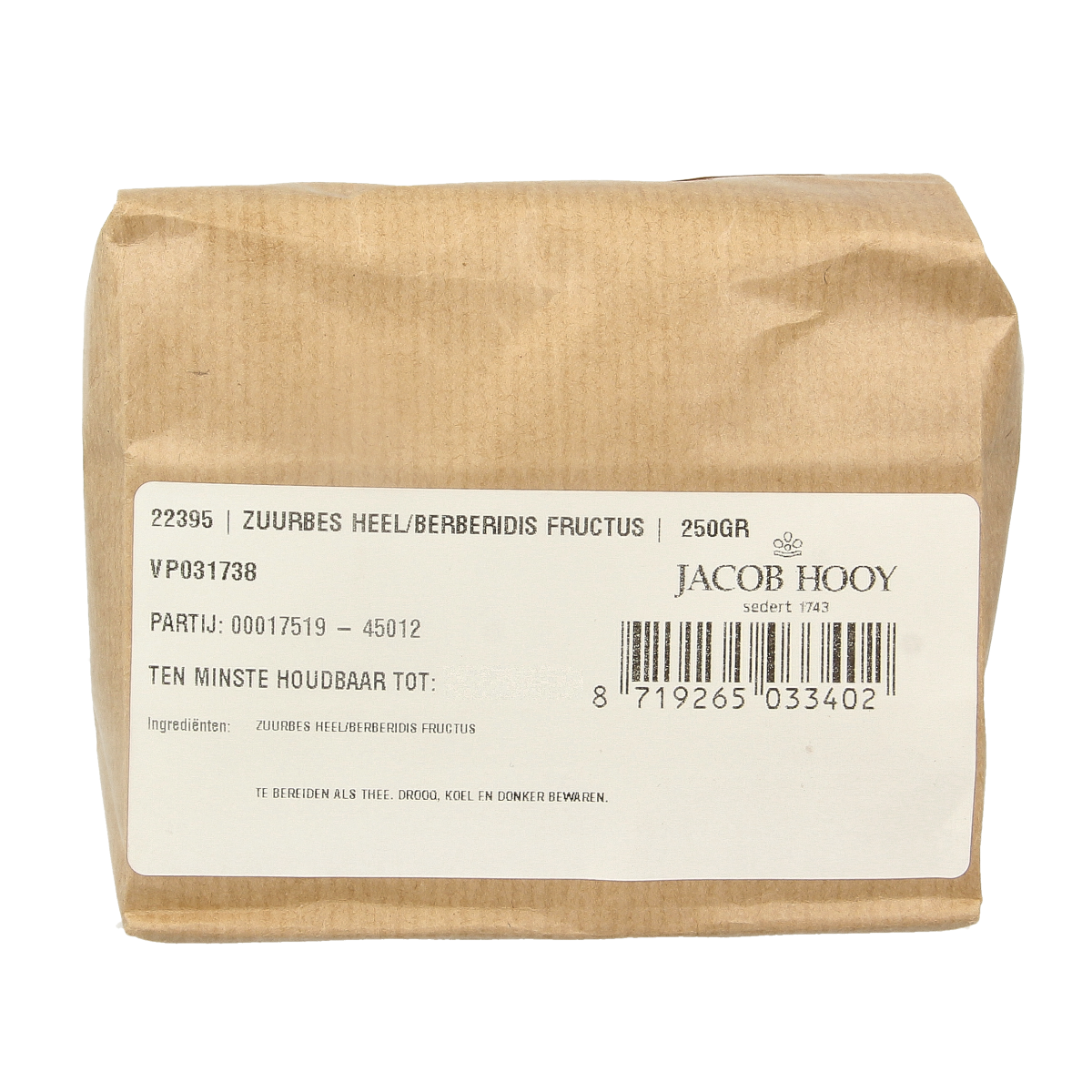 Jacob Hooy Zuurbes 250 gram