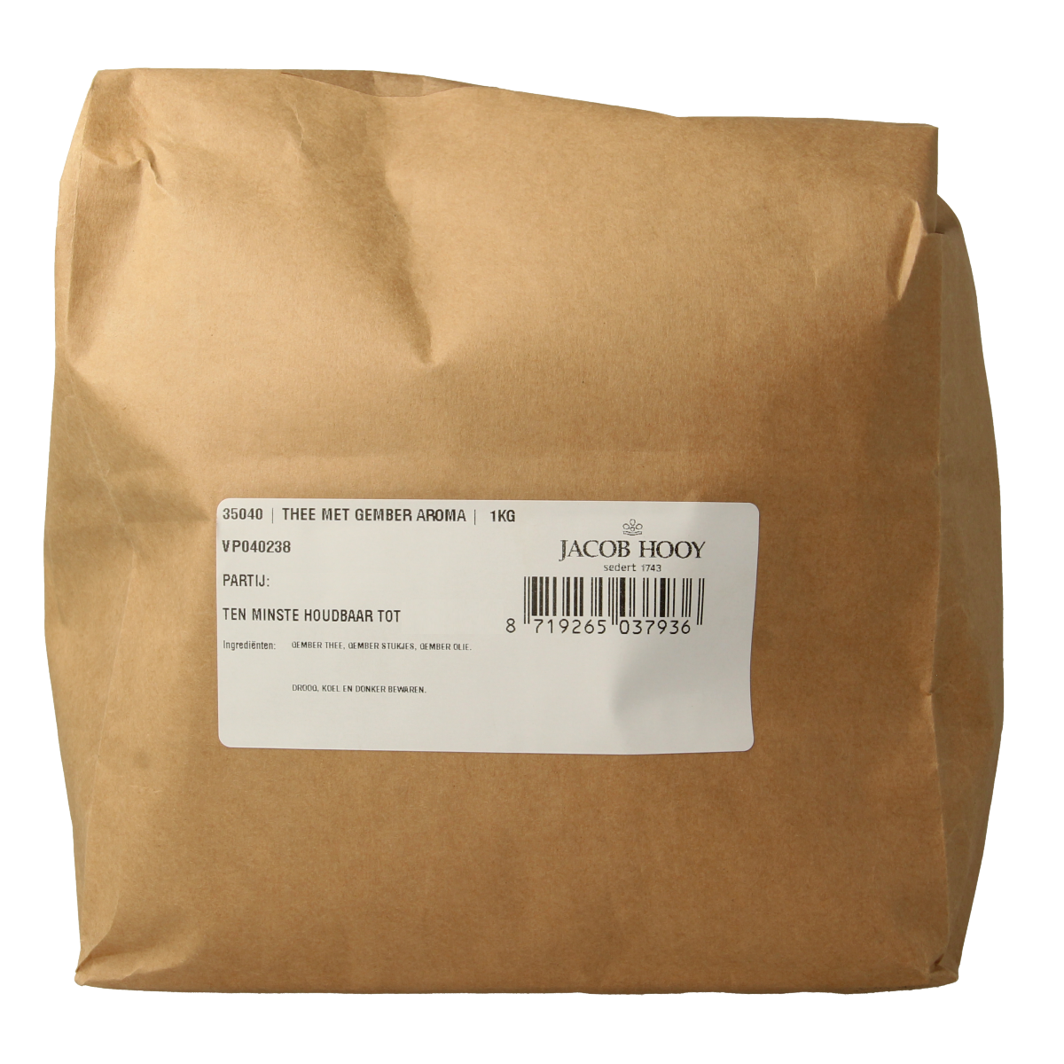 Jacob Hooy Gemberthee aroma 1 kg