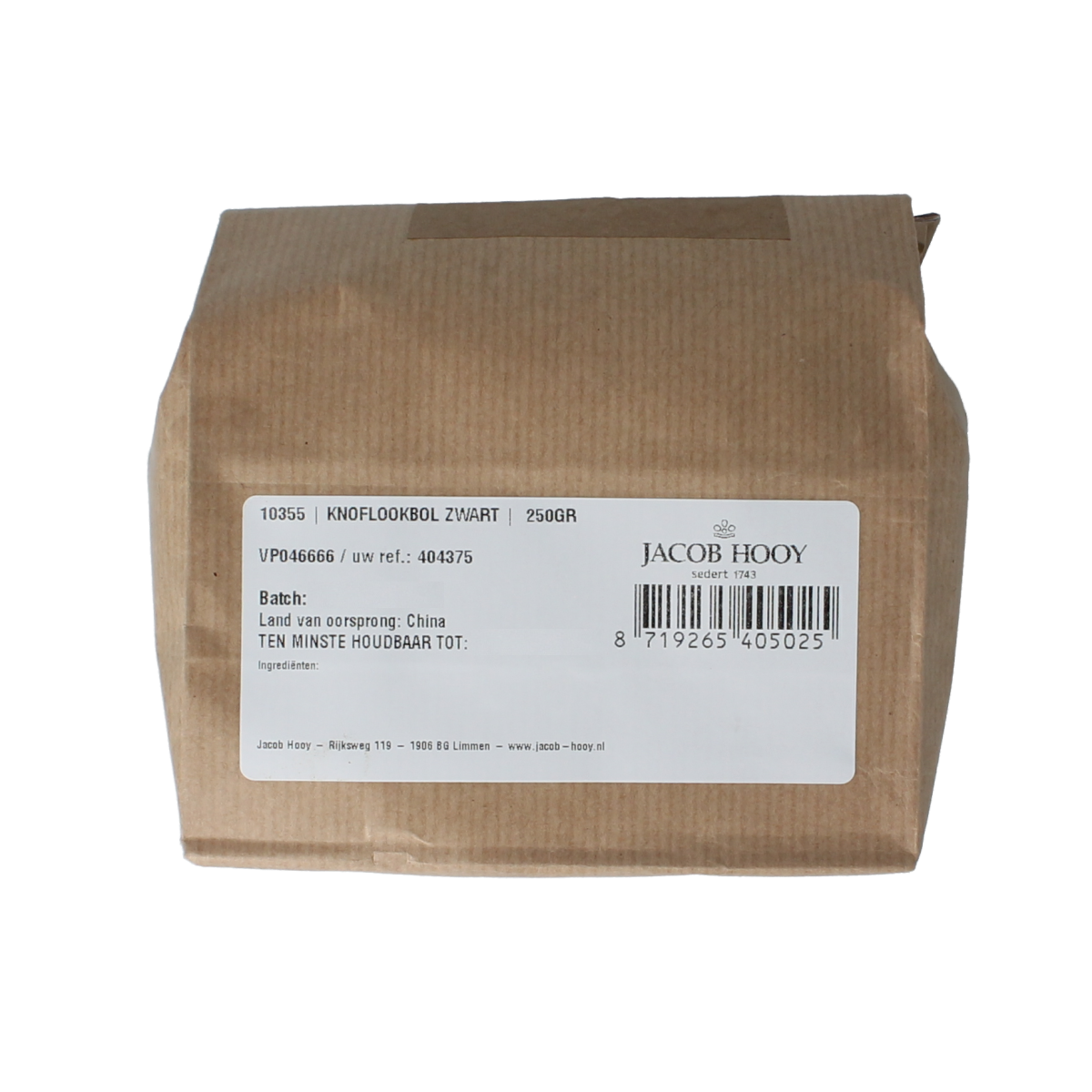 Jacob Hooy Knoflookbol zwart 250 gram