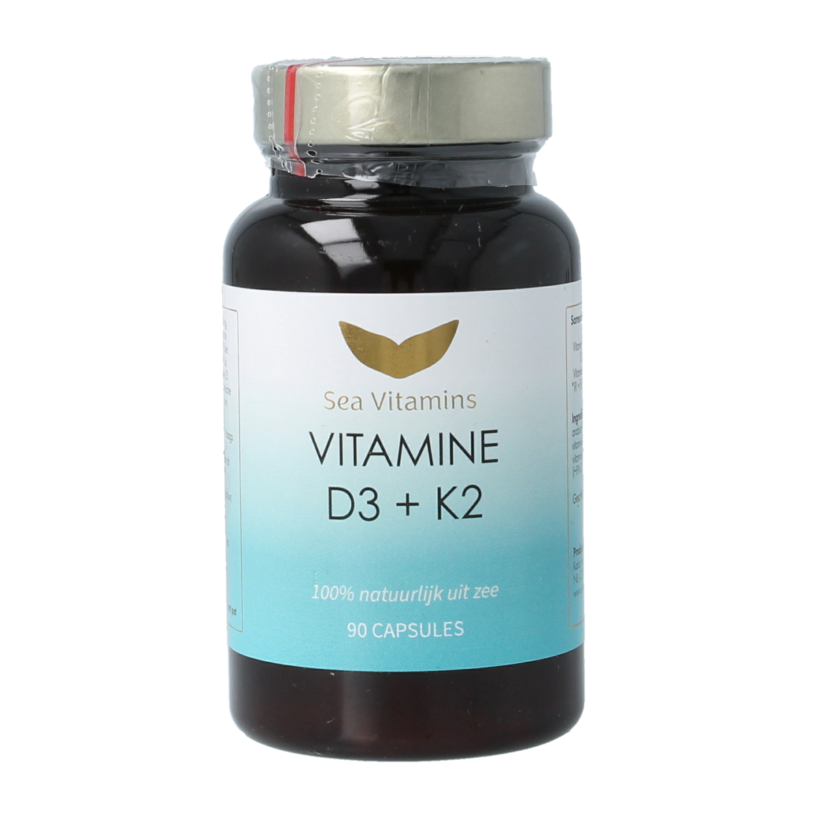 Sea Vitamins Vitamine d3 + k2 uit zee 90 vcaps