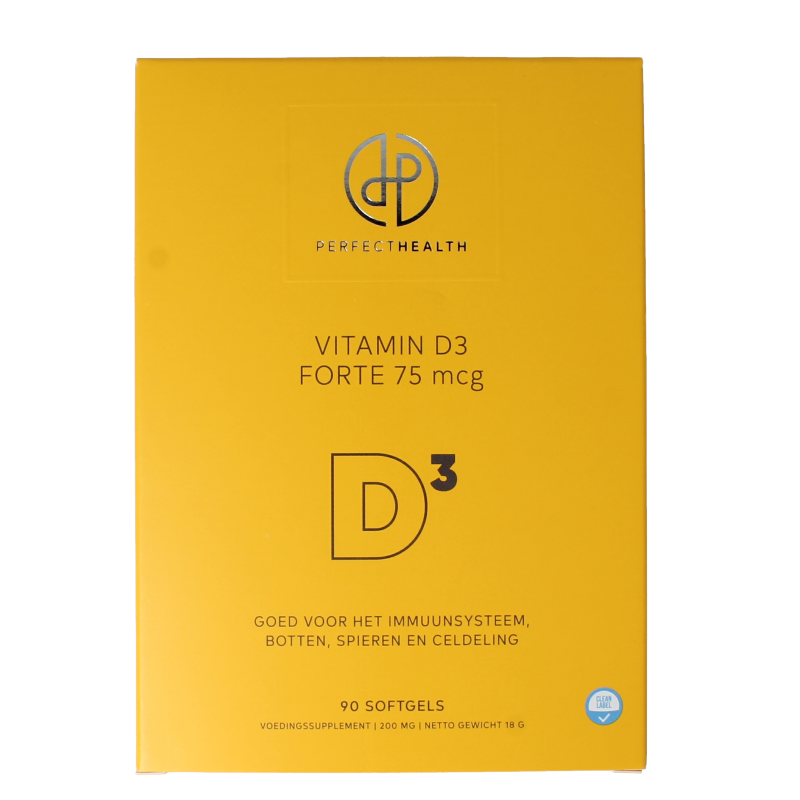 Perfect Health Vitamine D3 forte 75mcg 90 softgels