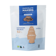 Chocolatemakers Chocozeiltjes donkere melk 52% koffie & nibs 100 gram