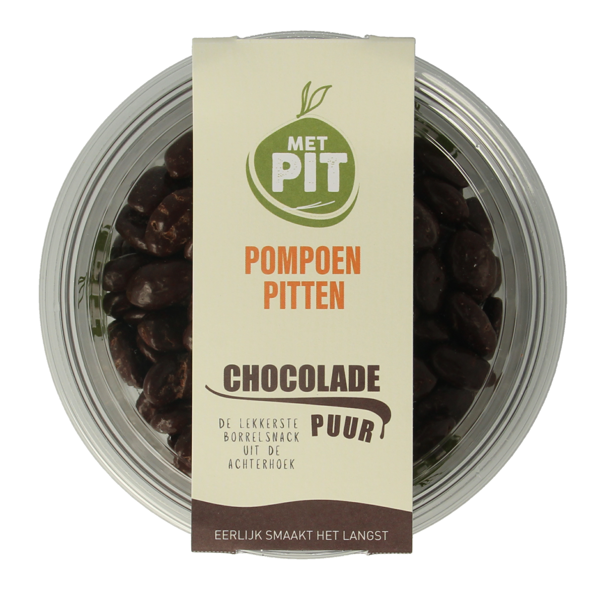 Met Pit Pompoenpitten pure chocolade 150 gram