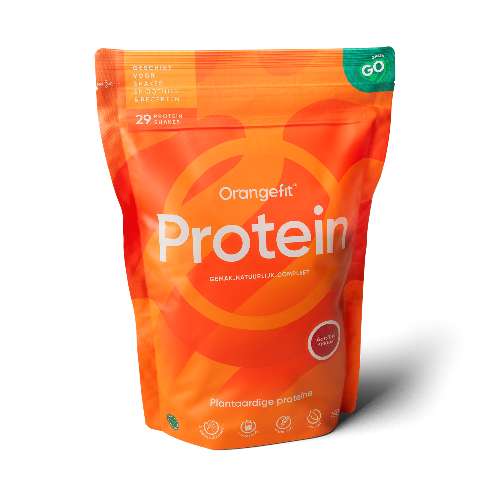 Orangefit Protein shake strawberry 750 gram