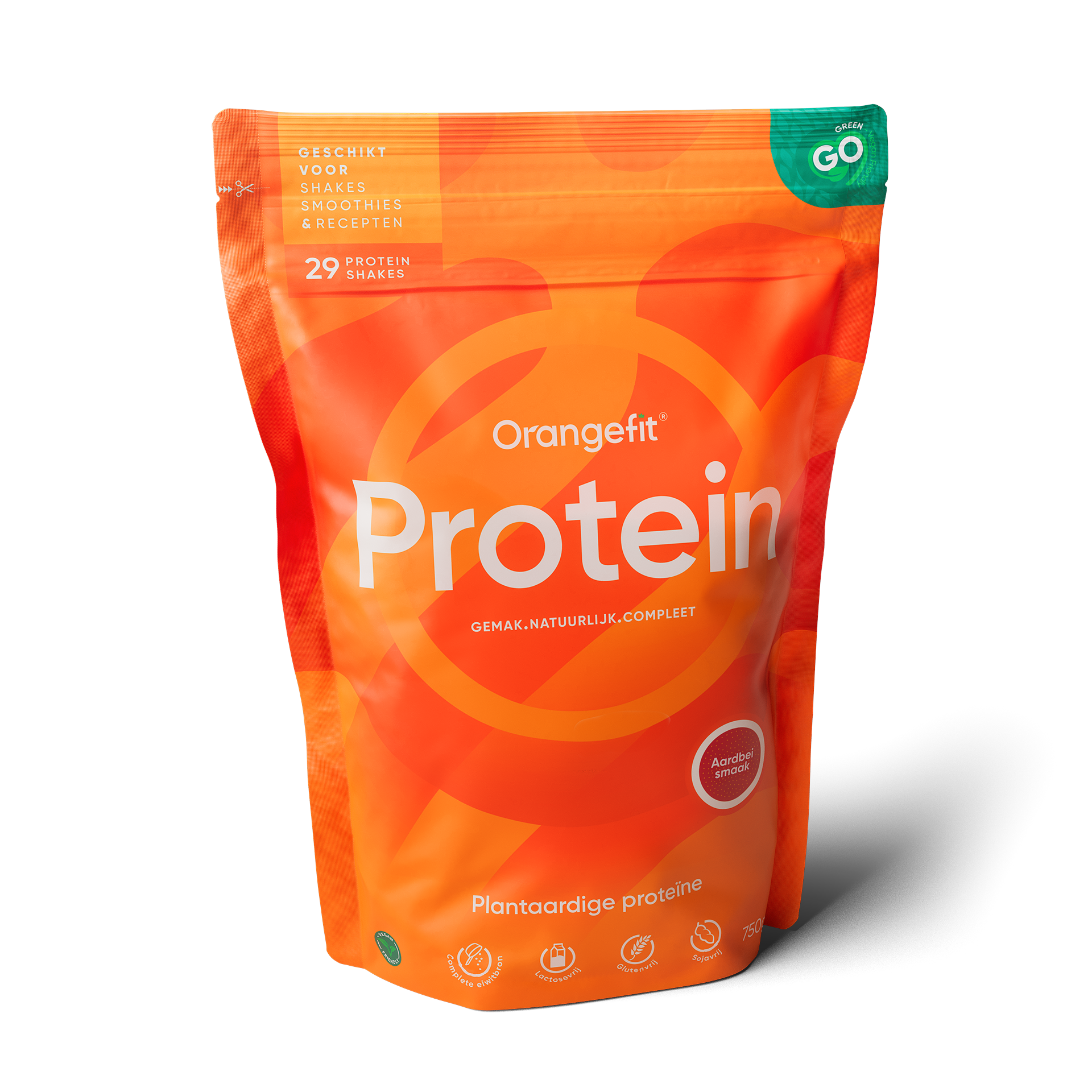Orangefit Protein shake strawberry 750 gram